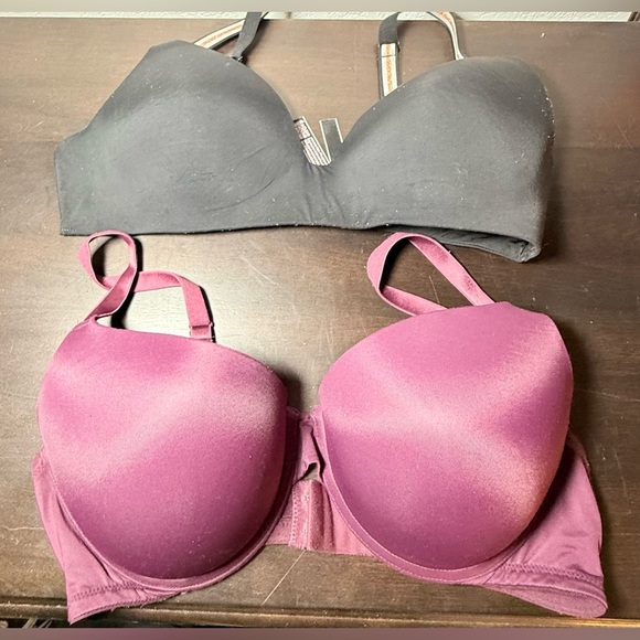 Victoria Secret Elegant Black and Pink Women's Bra Set - Picture 1 of 8